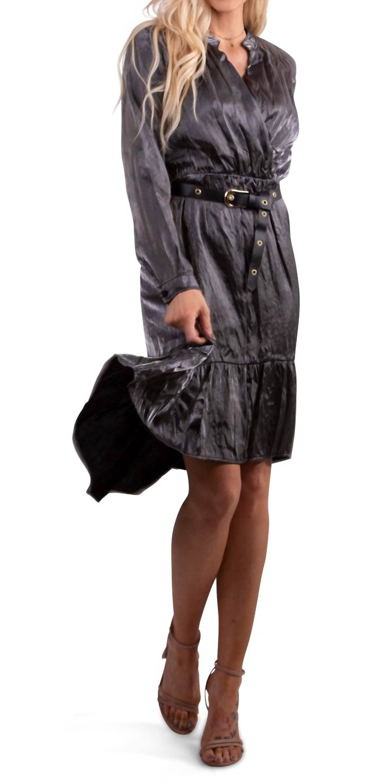 Gigi Moda - Leah V-neck Midi Dress