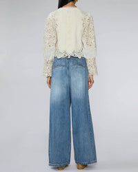 Sea - Vania Lace Combo Sleeve Sweater