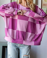 Hopely - Checkered Sweatshirt