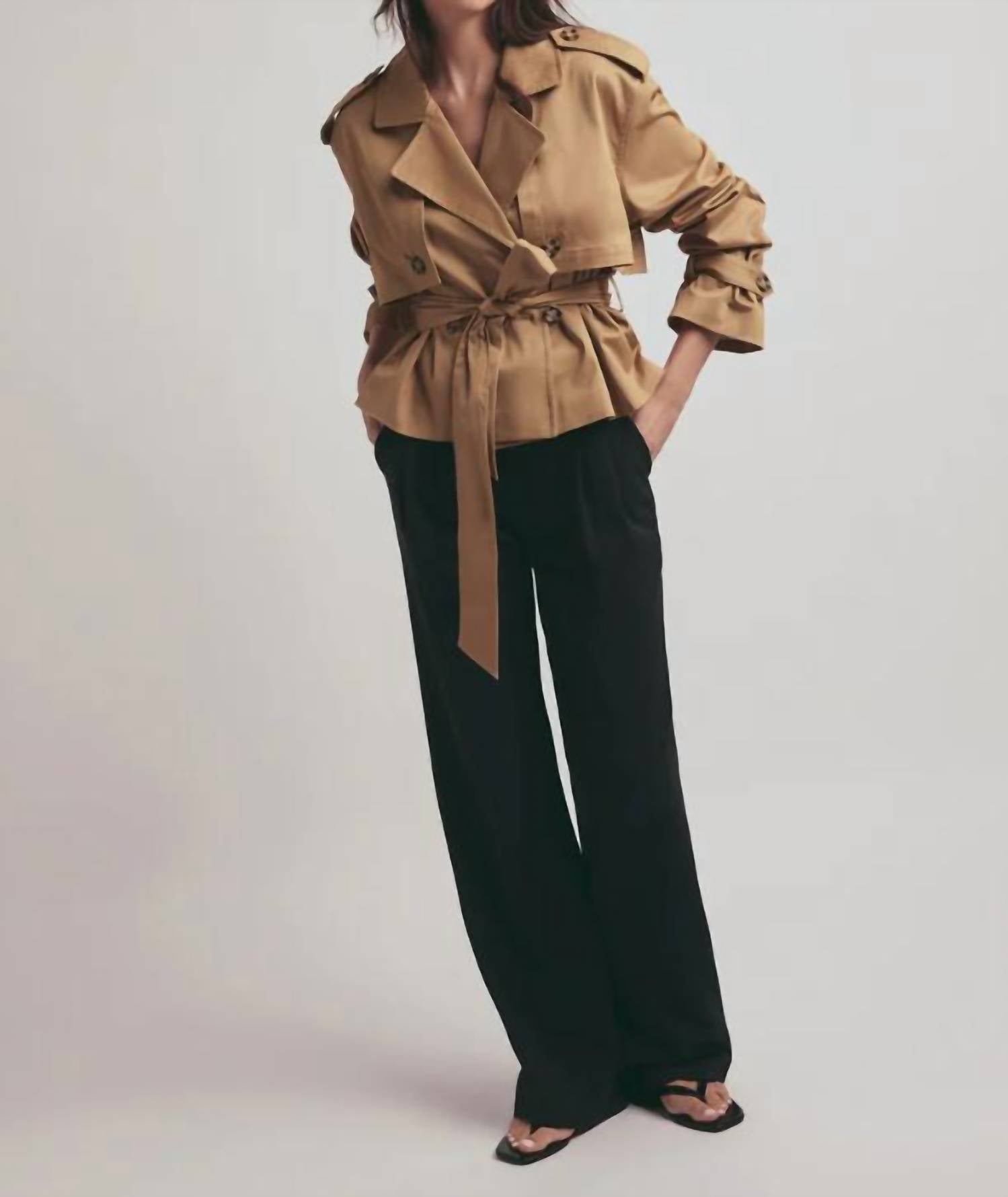 Favorite Daughter - Cropped Charles Trench Coat