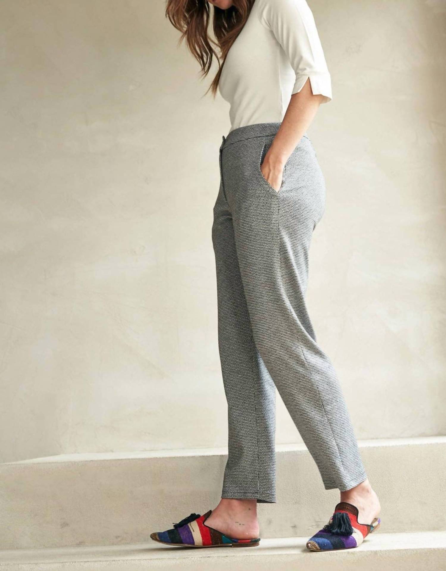 Marianna Déri - Houndstooth Jersey Pants