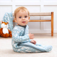 Tesa Babe - Baby's Wild West Long Sleeve Footed Zipper Romper