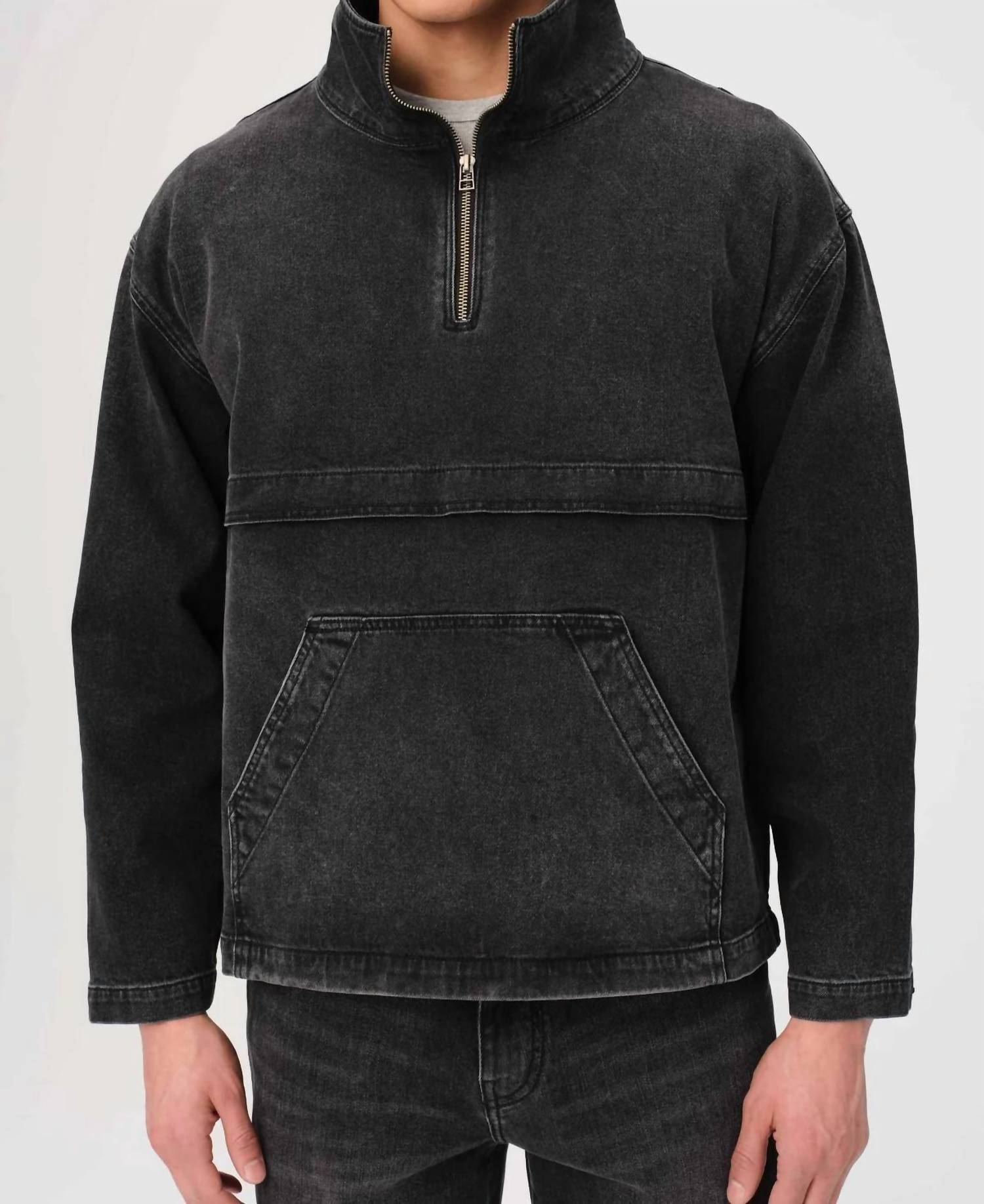 Warp + Weft - Denim Pullover Windbreaker Jacket