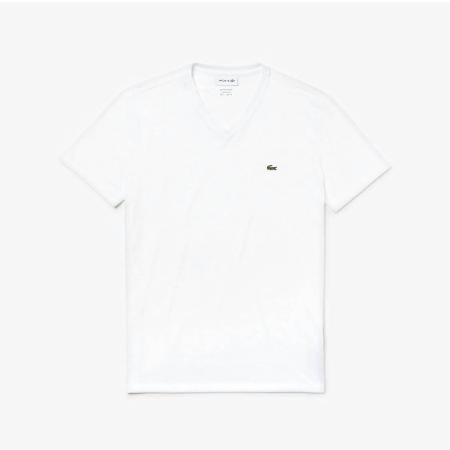 Lacoste - V-neck Short Sleeve Tee