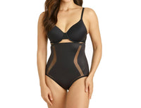 TC Fine Intimates Middle Manager Firm Control High-waist Brief in black - women's intimate