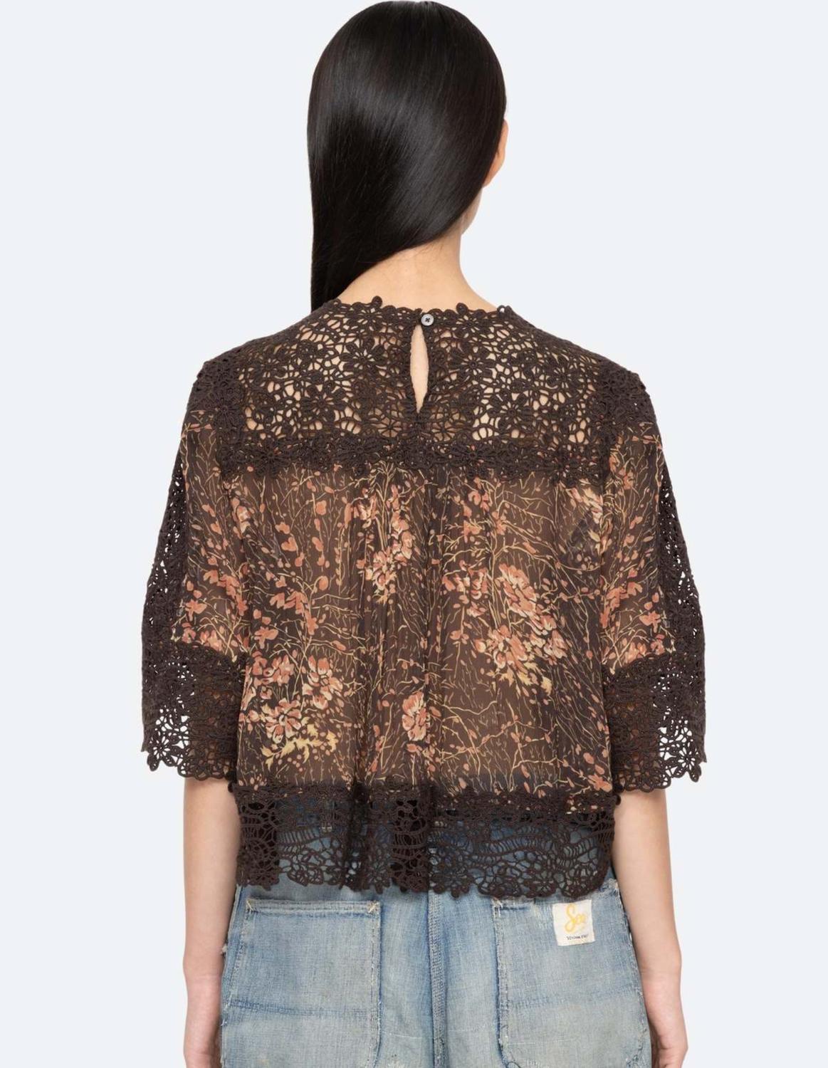 Sea - LUISA PRINT TOP