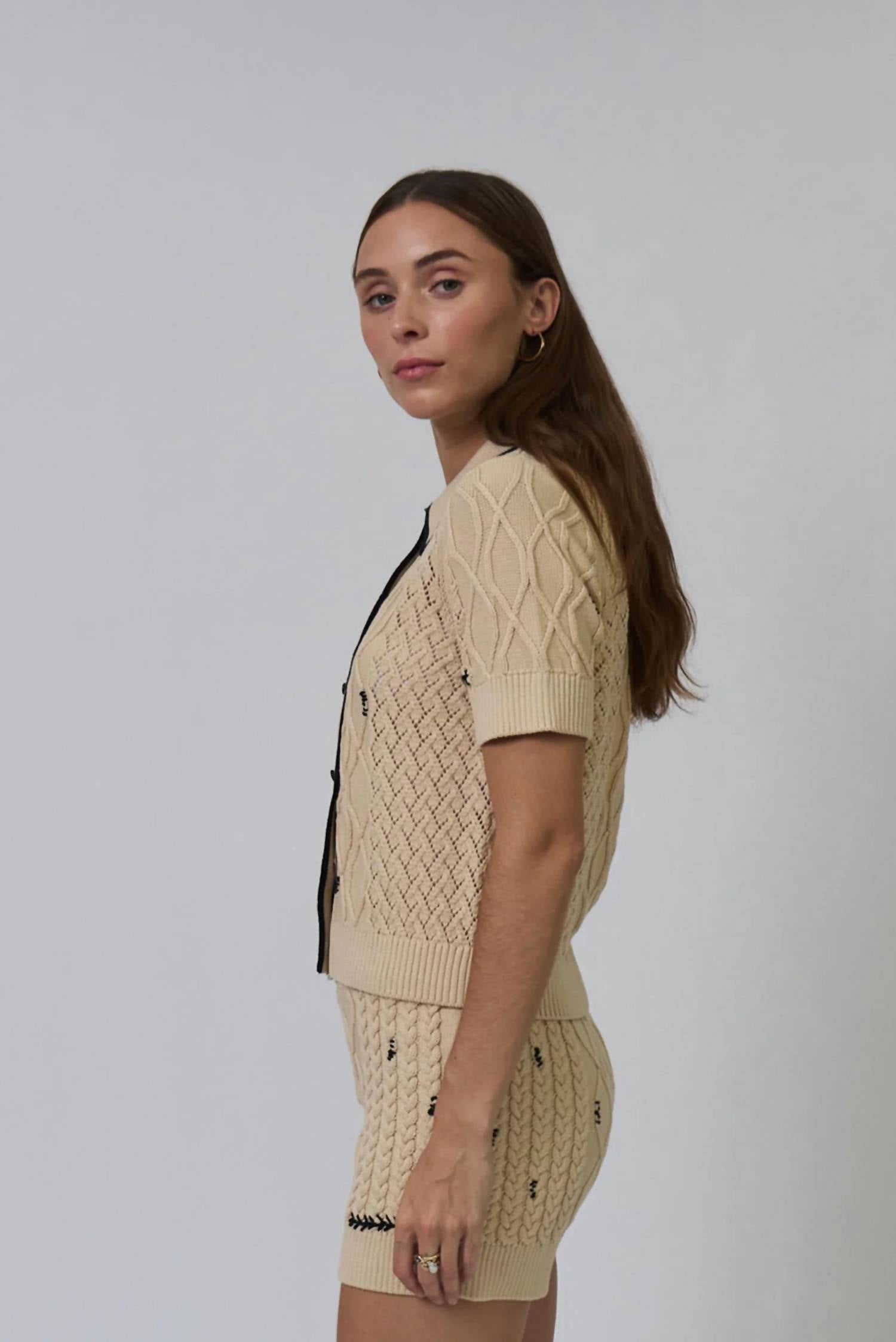 Central Park West - Jaden Short Sleeve Cardigan