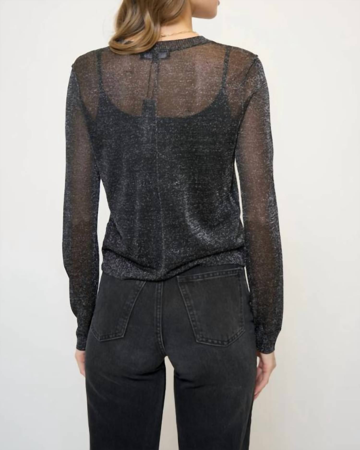 Central Park West - Colette Sheer Lurex Cardigan