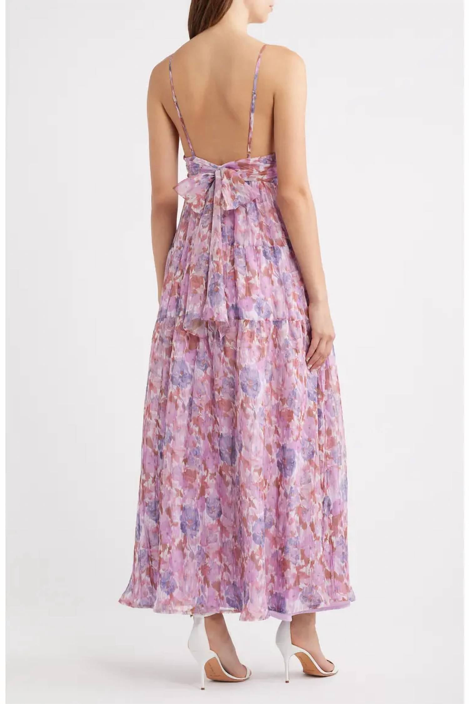 Lulus - Shannon Tie Back Maxi Dress