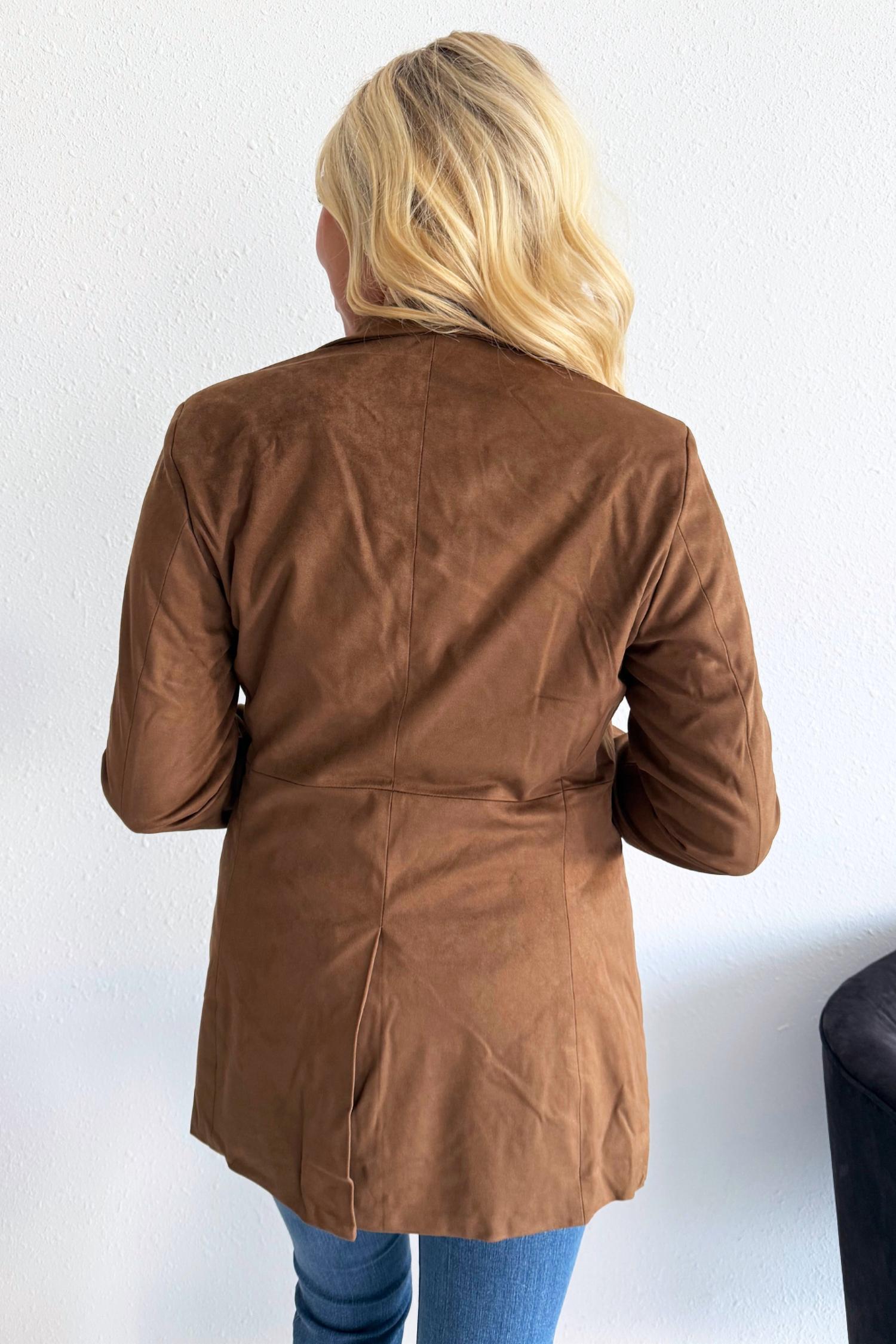 Elan - Suede Oversized Blazer