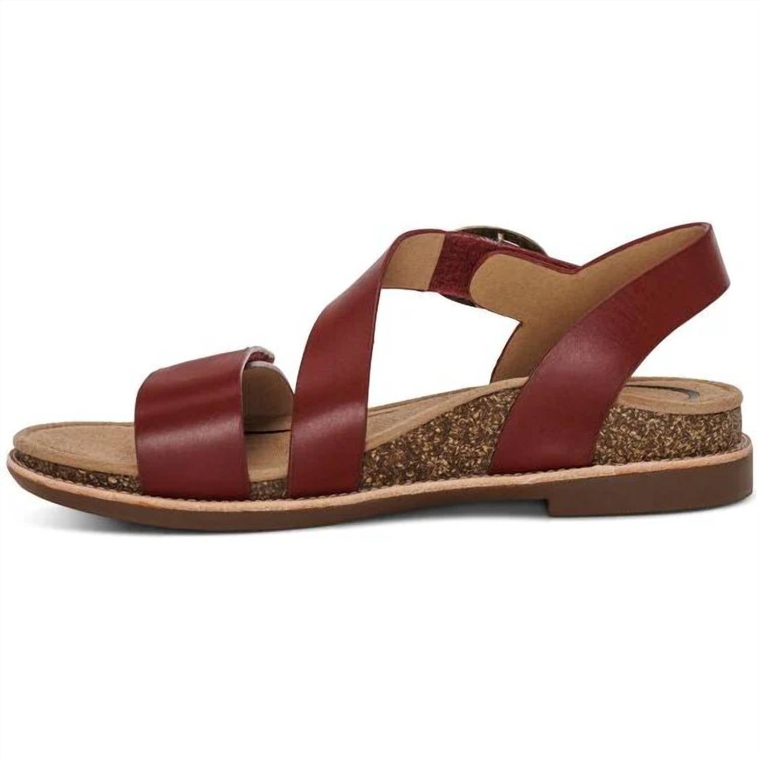 Aetrex Women's Tamara Sandal in red - women's sandal - alternate view