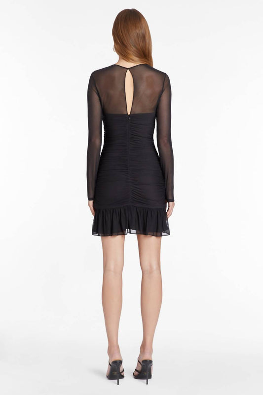 Amanda Uprichard - Mesh Long Sleeve Kiana Dress