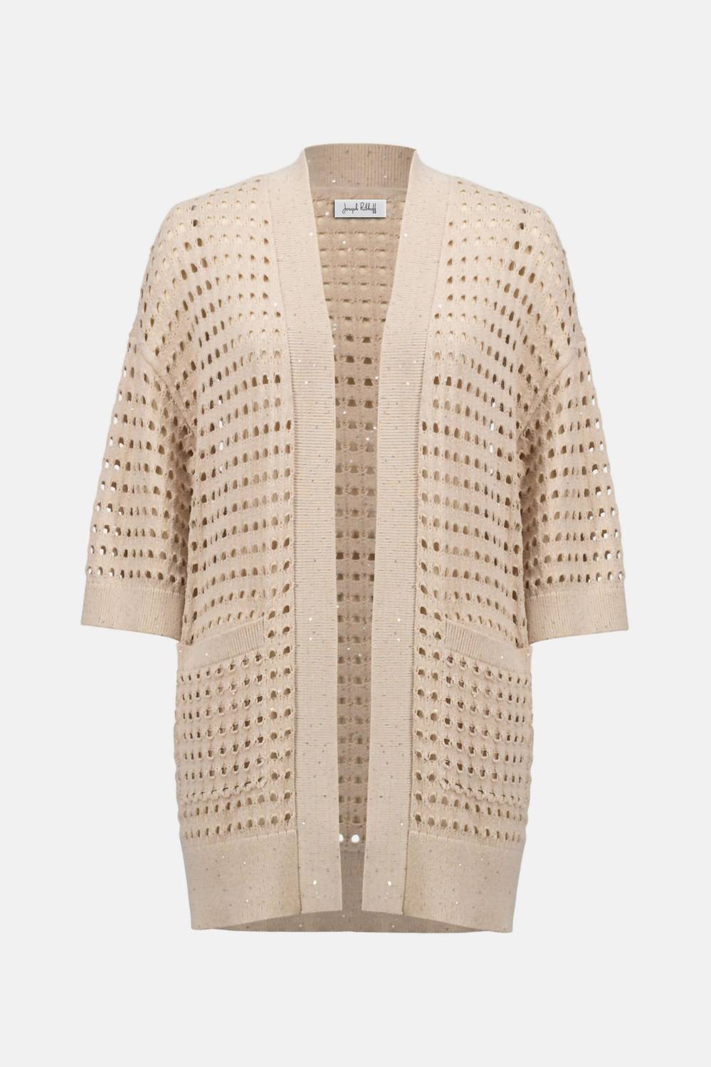 Joseph Ribkoff - Open Stitch Boxy Cardigan