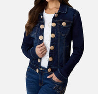 Orly - Dark Denim Gold Button Jacket