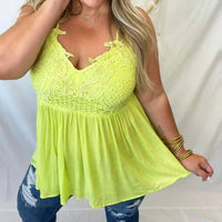 Blakeley - Lace Babydoll Swing Tank Top