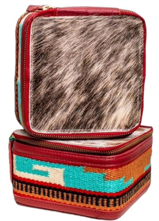 Cheekys - Cowhide & Navajo Blanket Jewelry Box