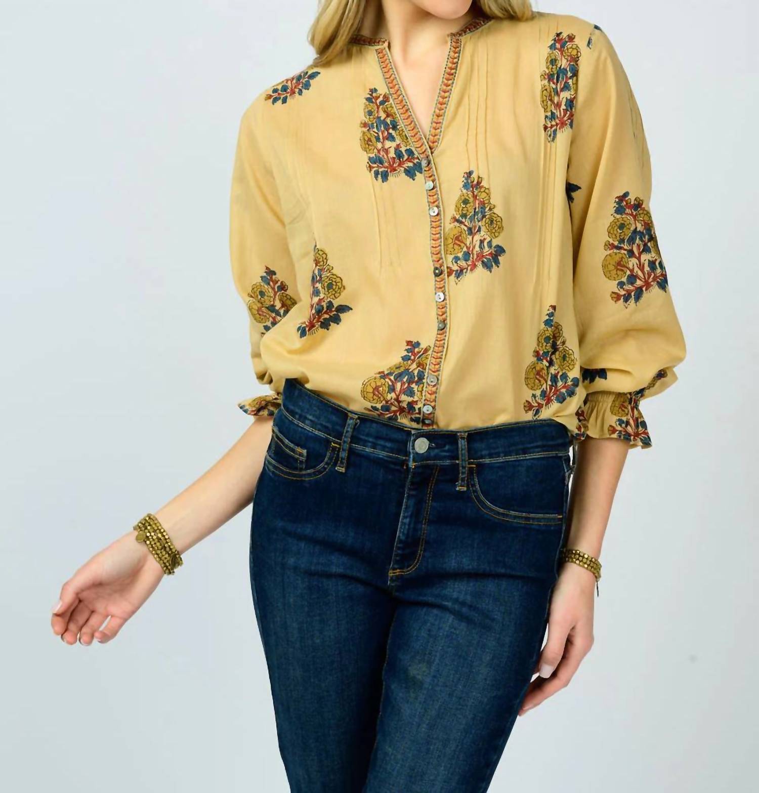 Ivy Jane - Banded Front Tucked Top
