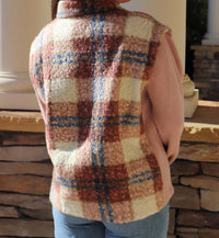 Anniewear - Faux Fur Sweater Jacket