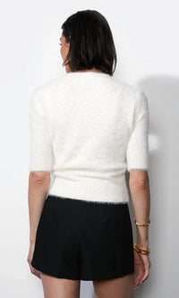 Greylin - Odette Fuzzy Knit Top