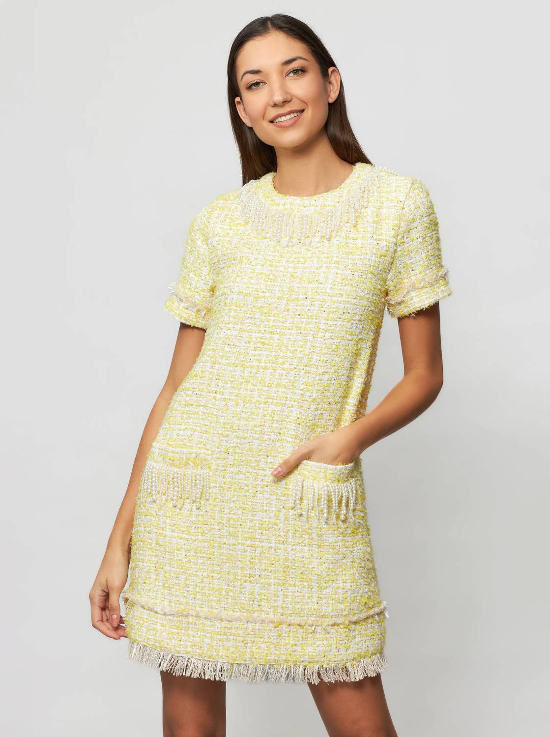 Solgo Atelier - Tia Bouclé Sheath Mini Dress