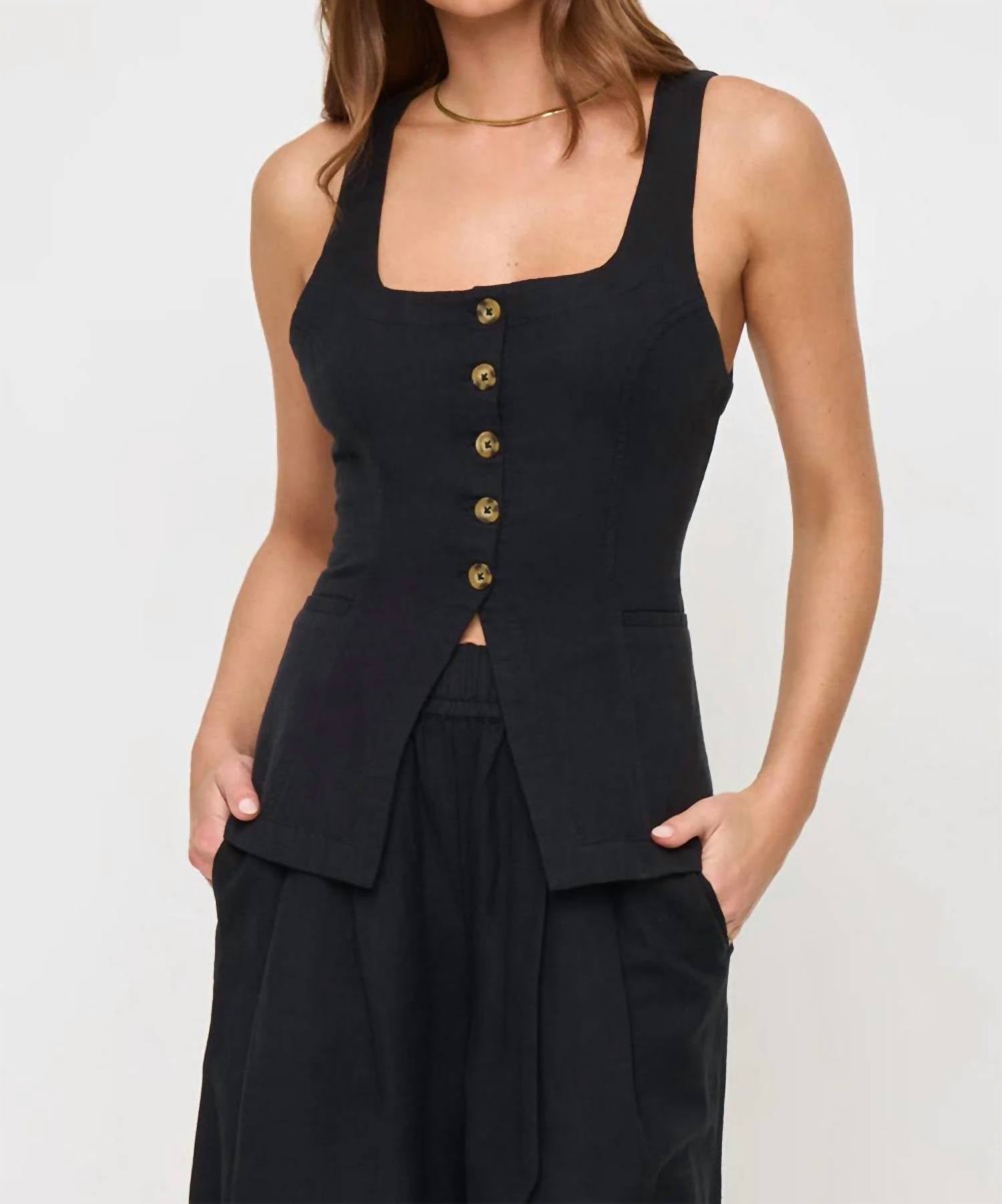 L*Space - Sofie Button Down Vest