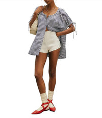 Free People - Farley Gingham Tunic Dress