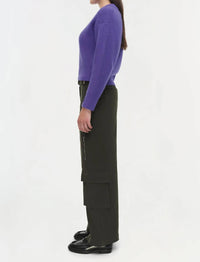 SIMKHAI Linda Sweater in ultraviolet 1 - women's sweater - detail view