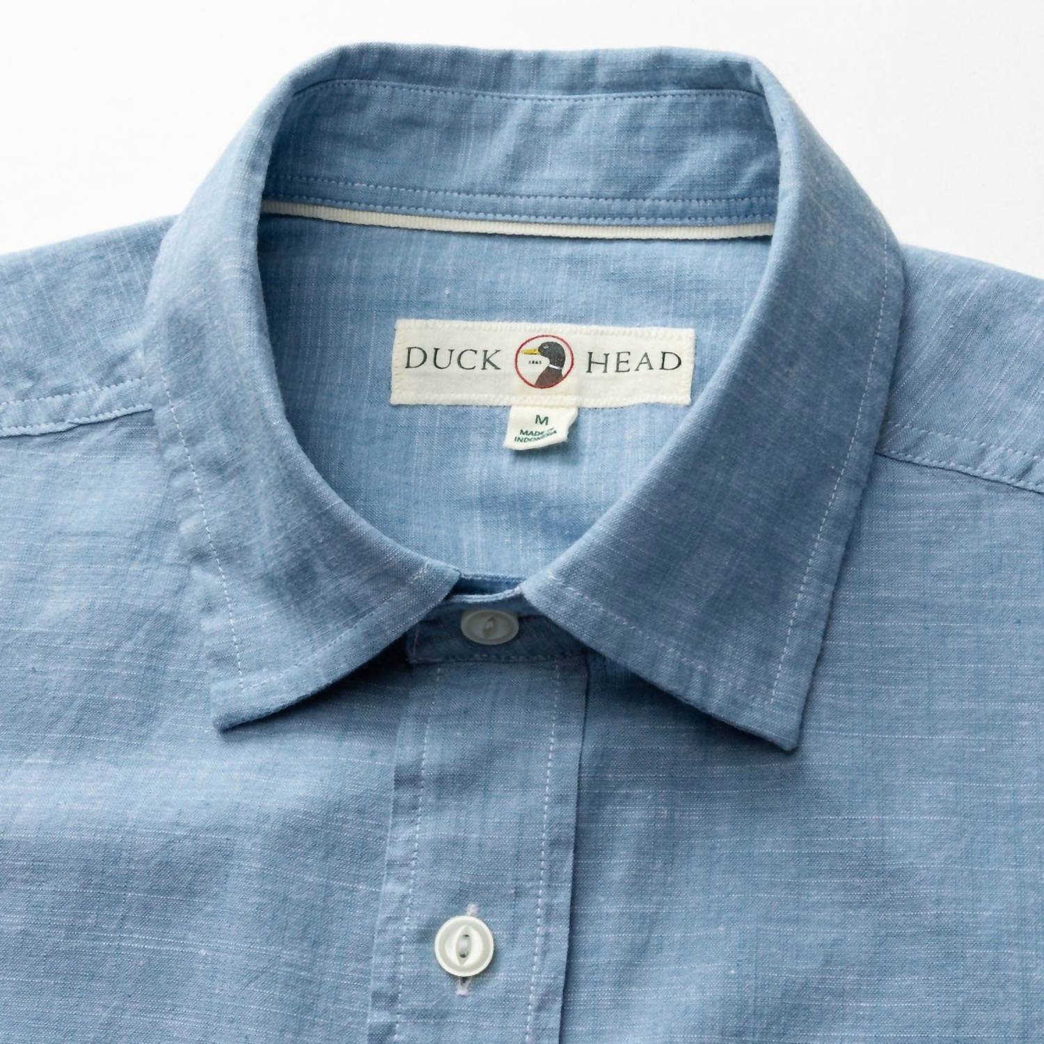 Duck Head - Long Sleeve Cotton Chambray Sport Shirt