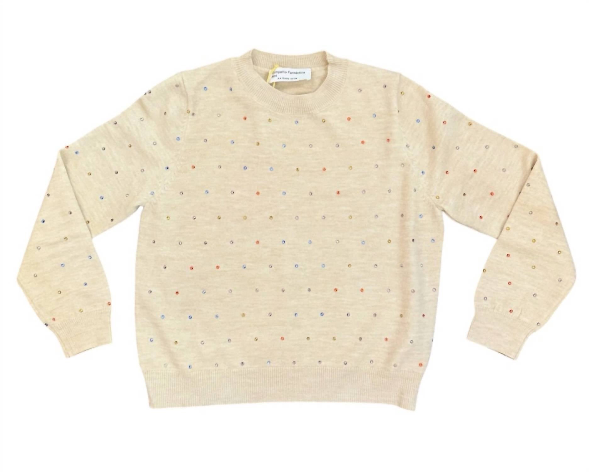 Compania Fantastica - Girl's Bejeweled Sweater