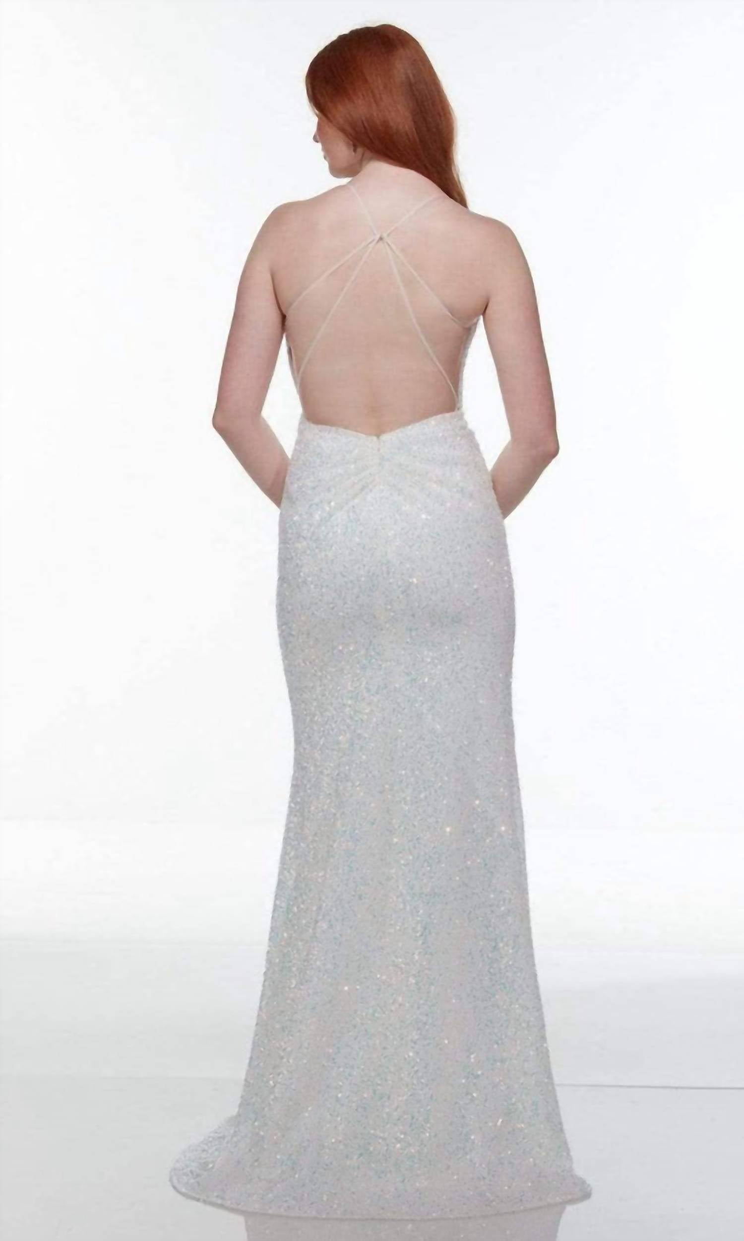 Alyce Paris - Strappy Back Sequin Prom Gown