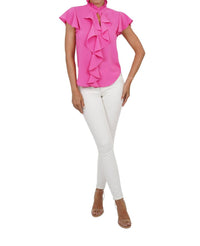 Love Token - Trixie Cascade Ruffled Sleeve Blouse