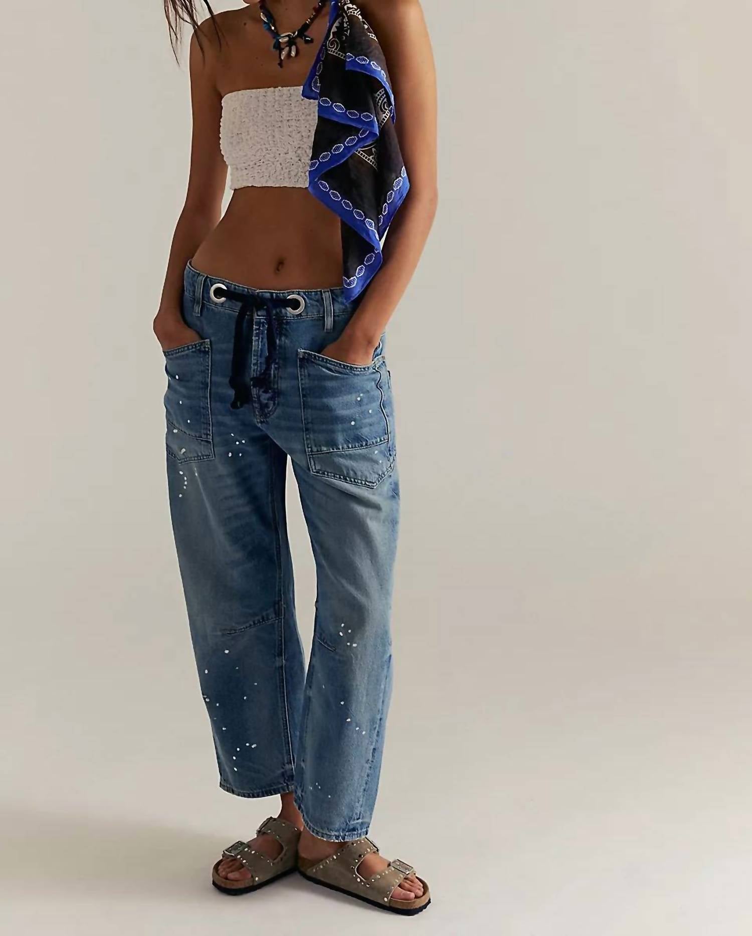 Free People - Moxie Low Slung Pull On Jean