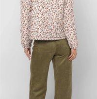 Sadie & Sage - Just Looking Floral Cord Jacket