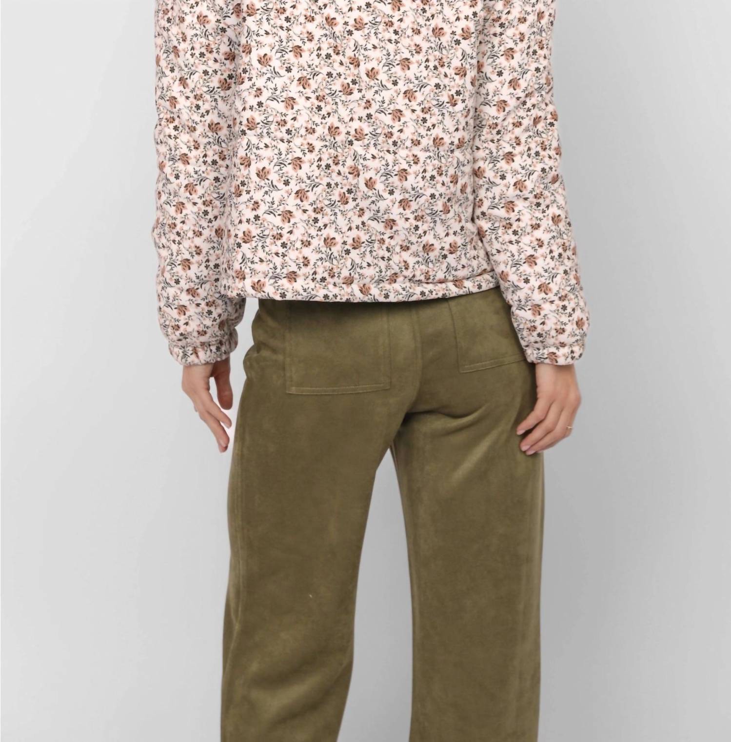 Sadie & Sage - Just Looking Floral Cord Jacket