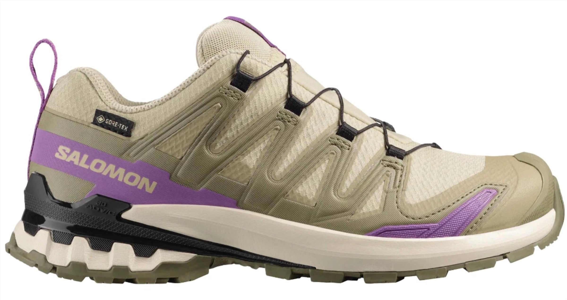 SALOMON Women's XA Pro 3D V9 GORE-TEX Waterproof Trail Shoes in bog aloe - women's shoe