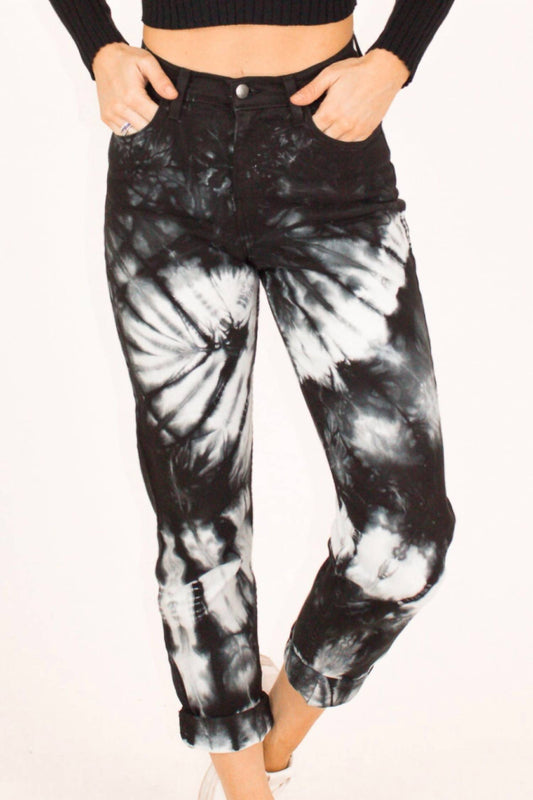 Vibrant Miu - Tie Dye Boyfriend Jean