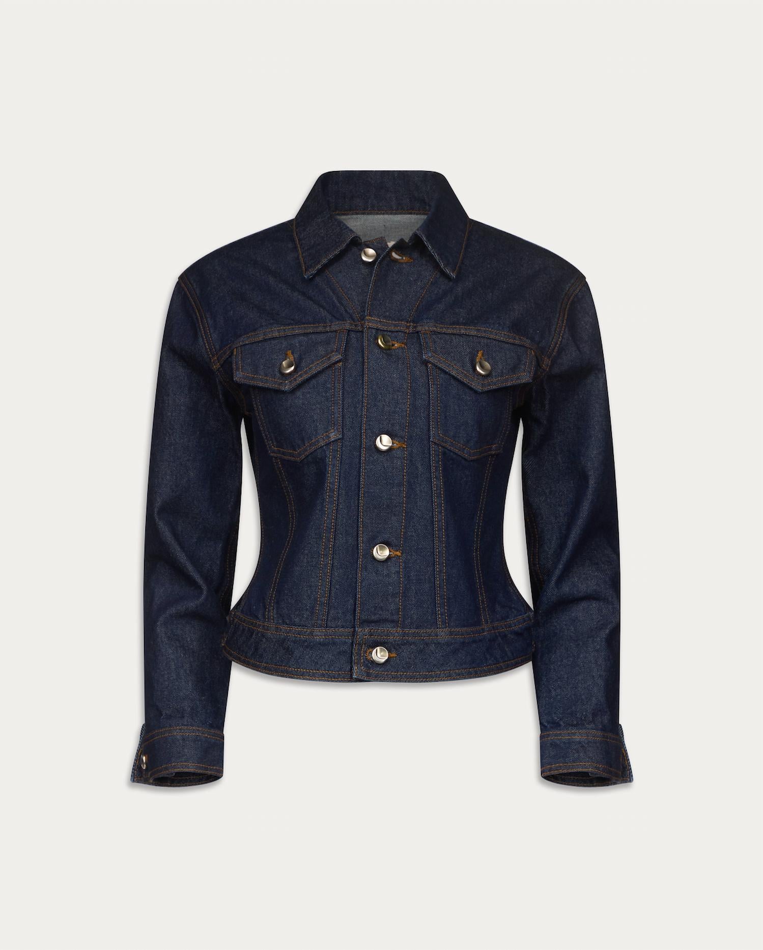 Ossou Hitch Denim Jacket in sable wash - women's jacket - view 5
