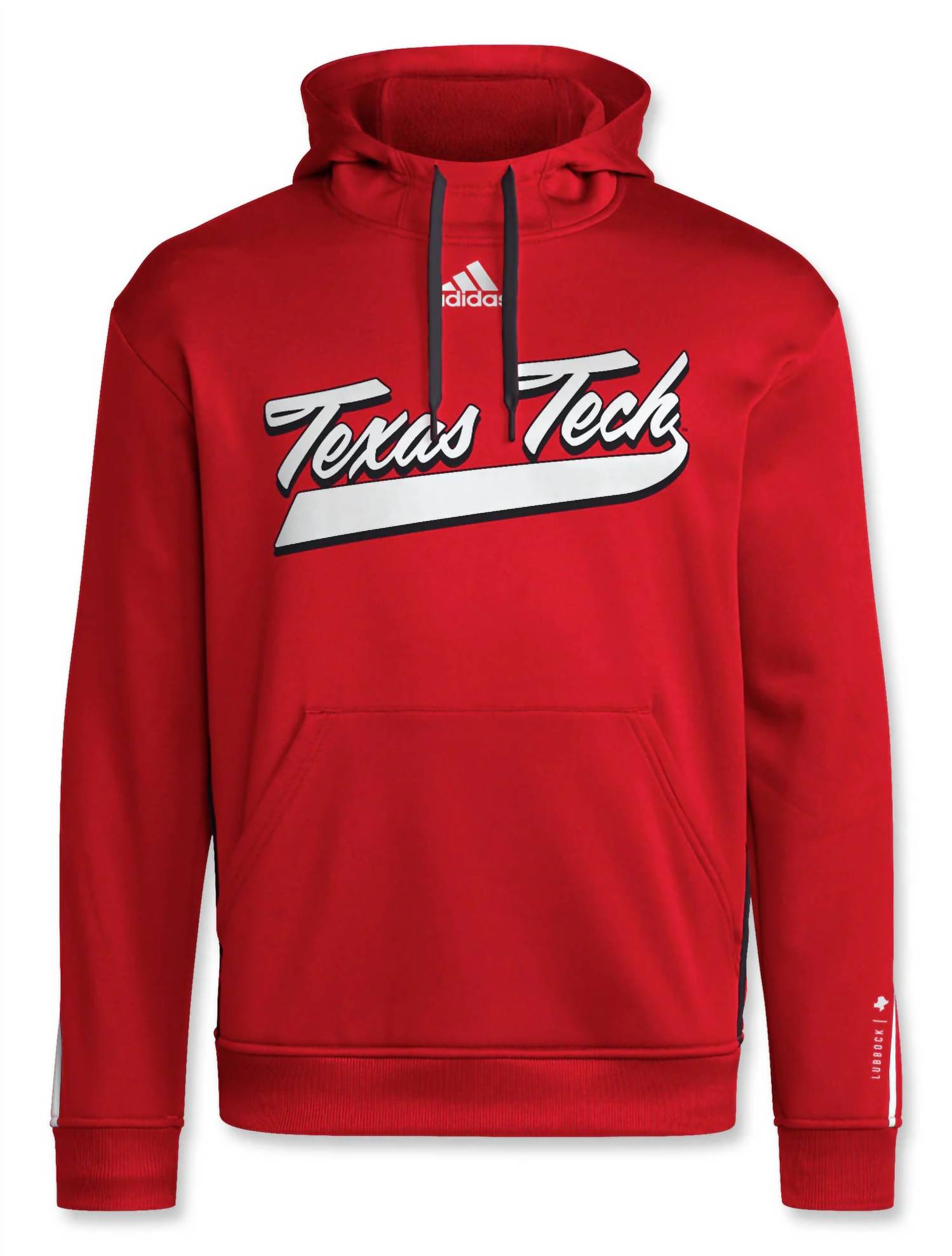 adidas Men's Texas Tech Sideline Athletic Pullover Hoodie in red - men's shirt