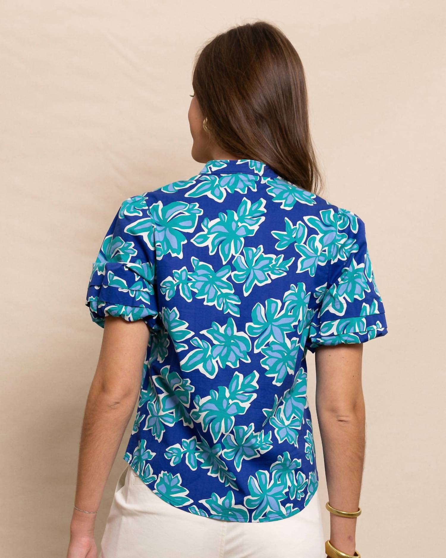 Southern Tide - Payge Poplin Short Sleeeve Top