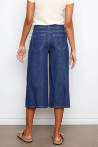 Charlie B - Cropped Denim Palazzo Jean