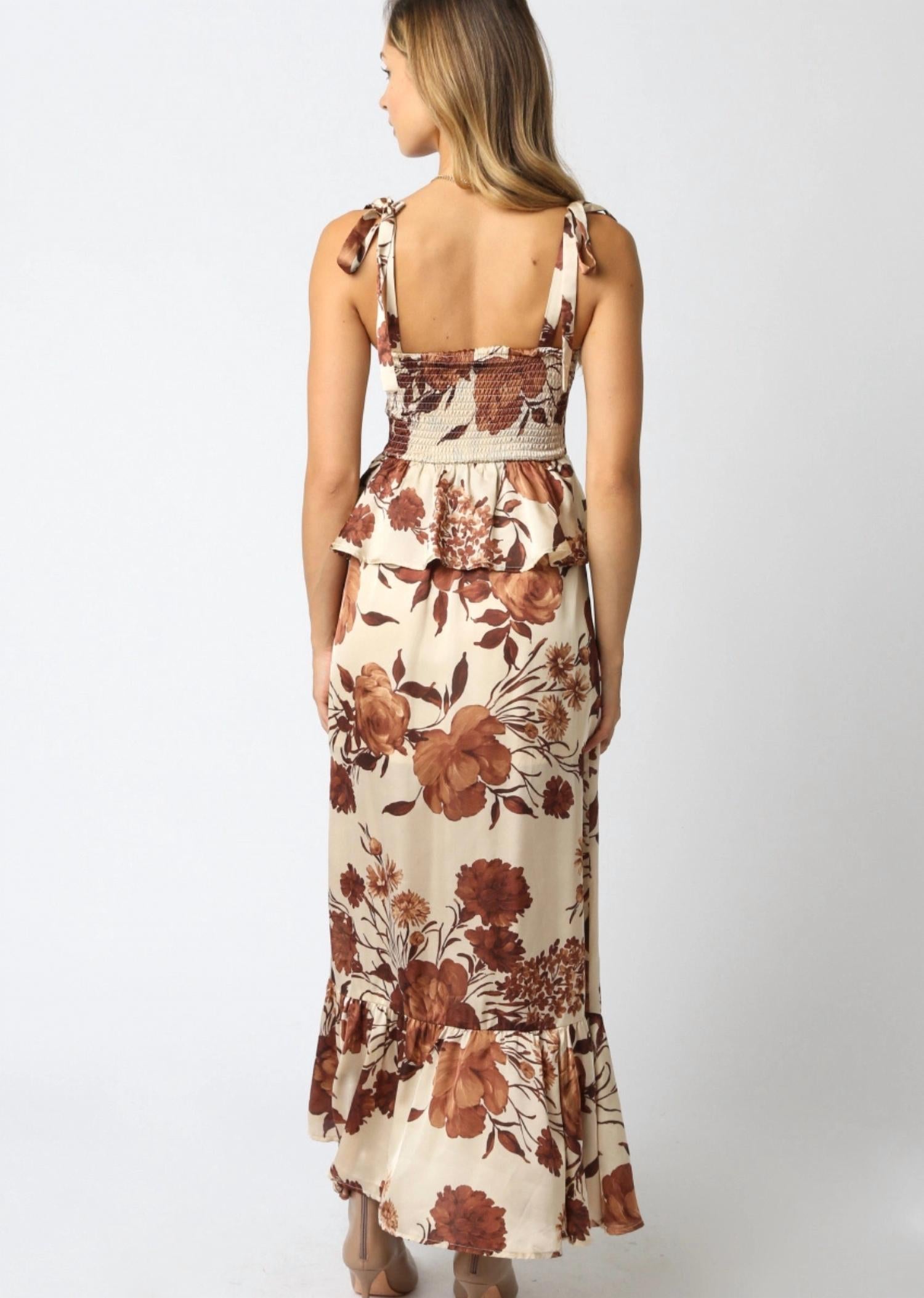 Olivaceous - Gracie Ruffle Dress