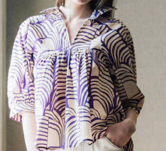 Never A Wallflower - Laura Collared Top