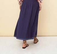 Sonmer - Geometric Embroidery Skirt