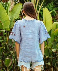 Rose And Rose - Kew V-neck Blouse