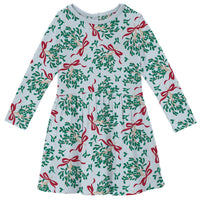 Kickee - Girls' Long Sleeve Twirl Dress with Pockets