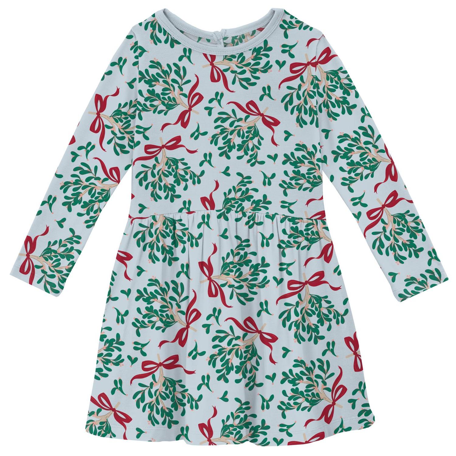 Kickee - Girls' Long Sleeve Twirl Dress with Pockets