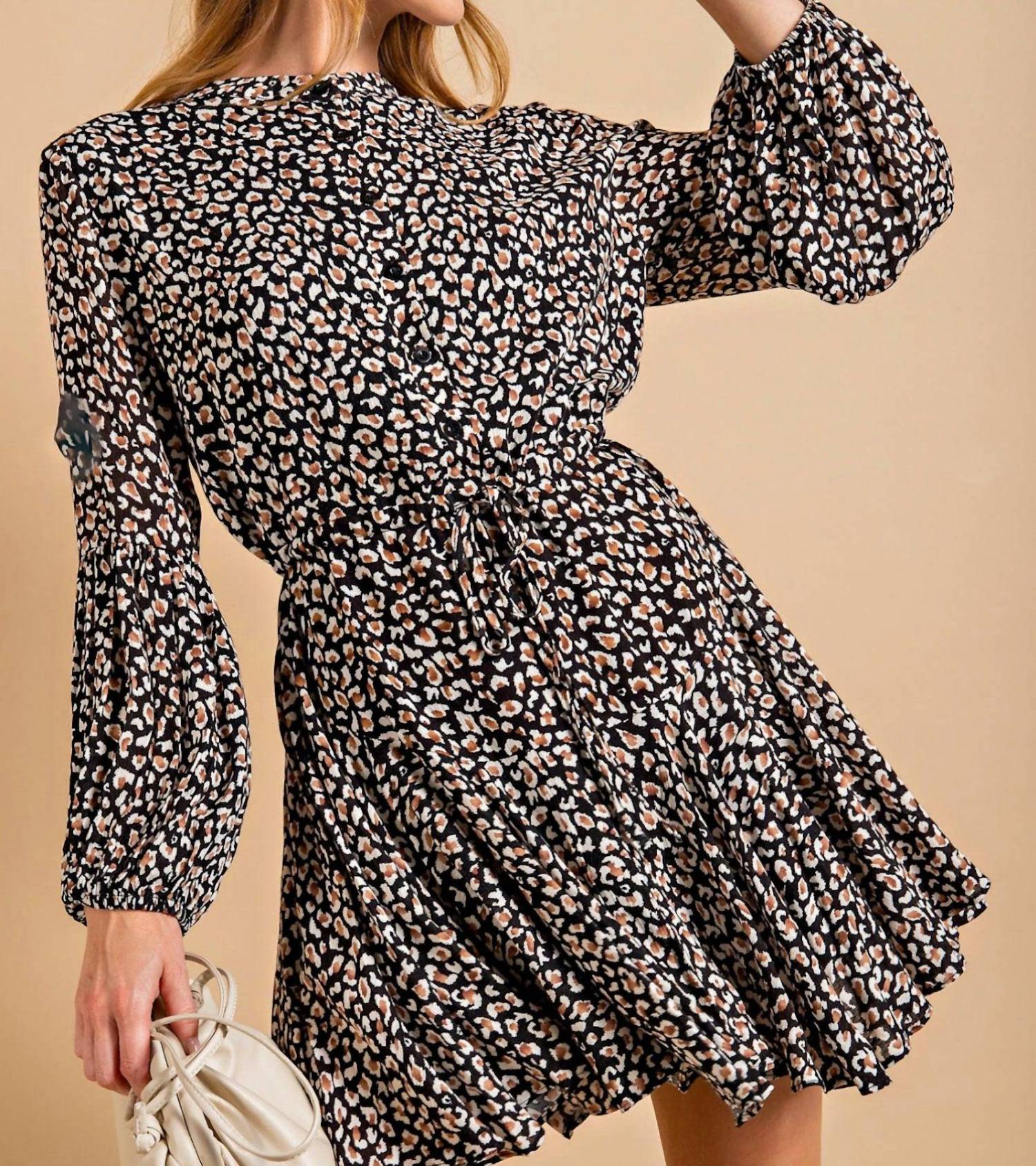 Kori - Knee Length Chiffon Dress