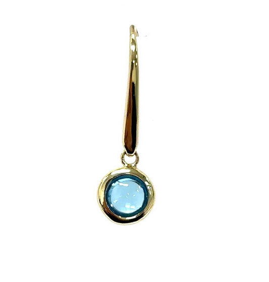 Aamiaa - Color Candy Collection Earrings With 5mm Round Blue Topaz