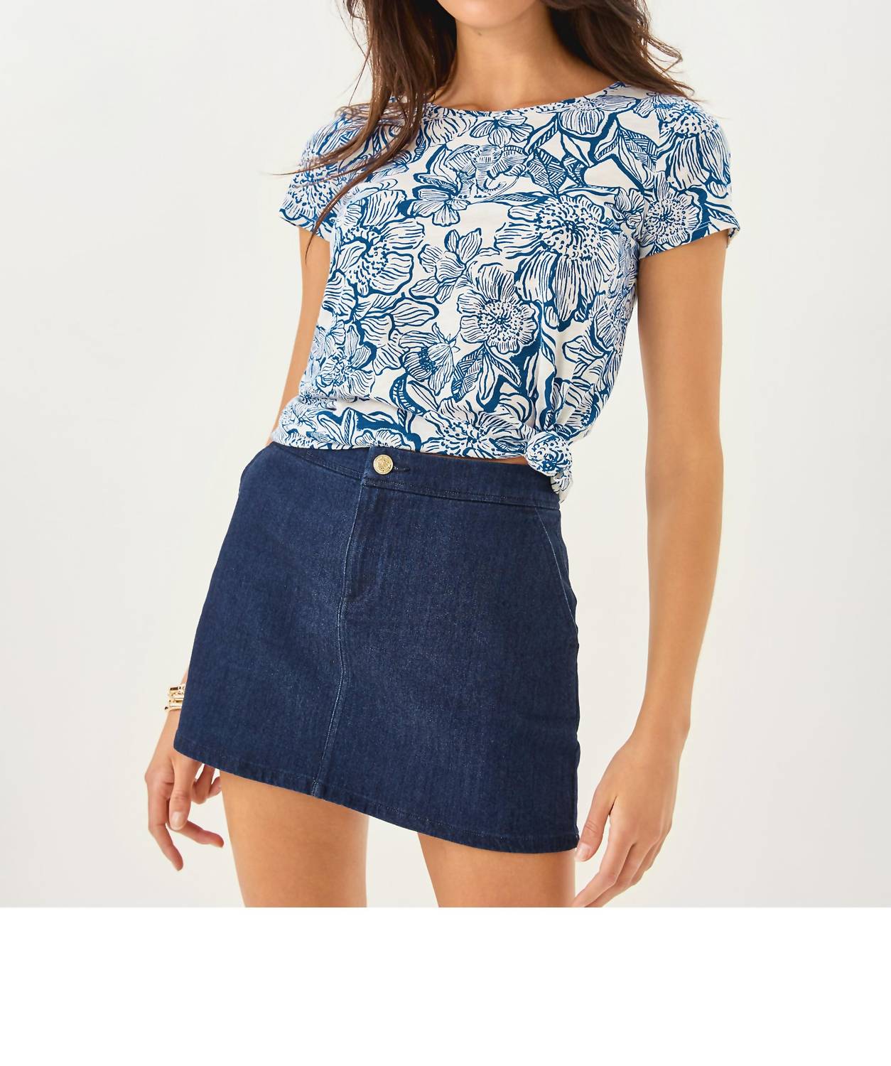 Lilly Pulitzer - Colette Stretch Denim Mini Skirt