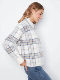 Charlie B - Eyelash Yarn Jacquard Short Jacket